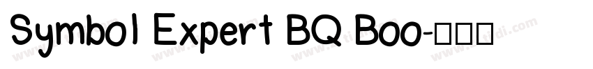 Symbol Expert BQ Boo字体转换
